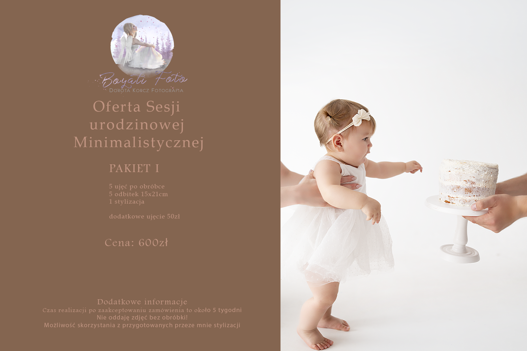 Cennik sesji urodzinowej 2025 - pakiet mini - Dorota Korcz Fotografia Radom